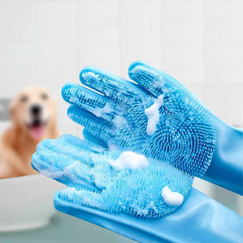 Silicone Pet Bath & Grooming Glove 2