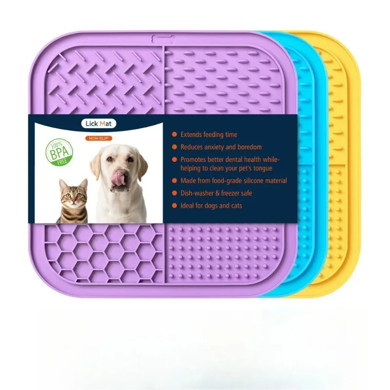 Pet Silicone Lick Mat with Suction Cups