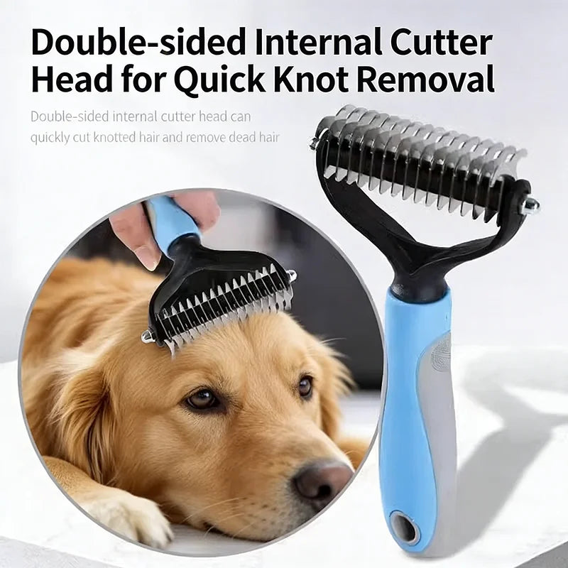 Deshedding Grooming Brush for Dogs & Cats 3