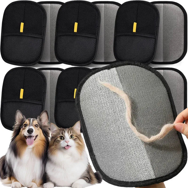 Reusable Pet Hair Remover Gloves