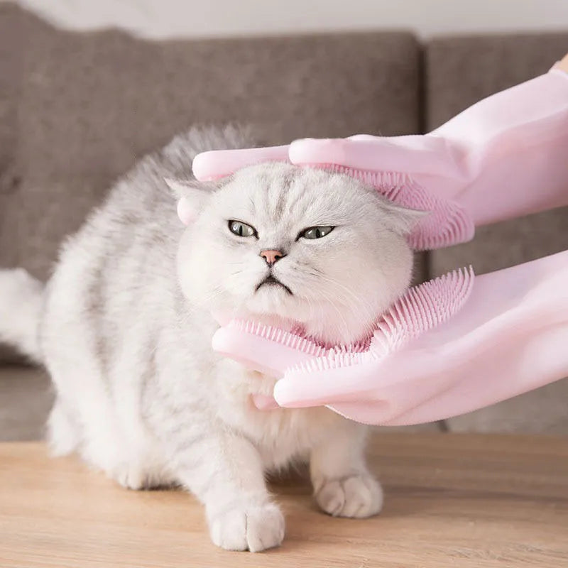 Silicone Pet Bath & Grooming Glove 5