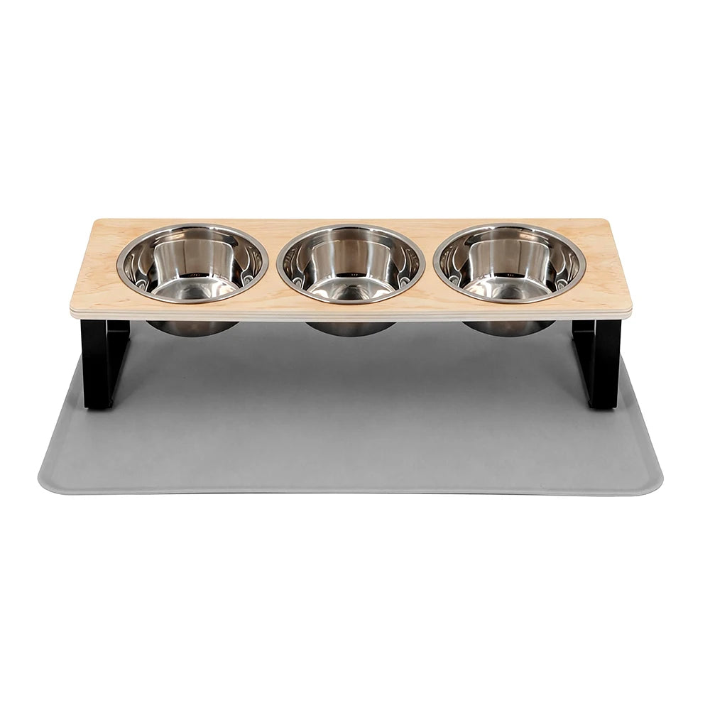 Elevated 15° Tilted Cat Bowls with Stand 5