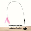 Interactive Cat Feather Wand Toy