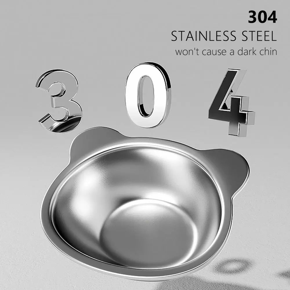Stainless Elevated Tilted Cat Bowl 5