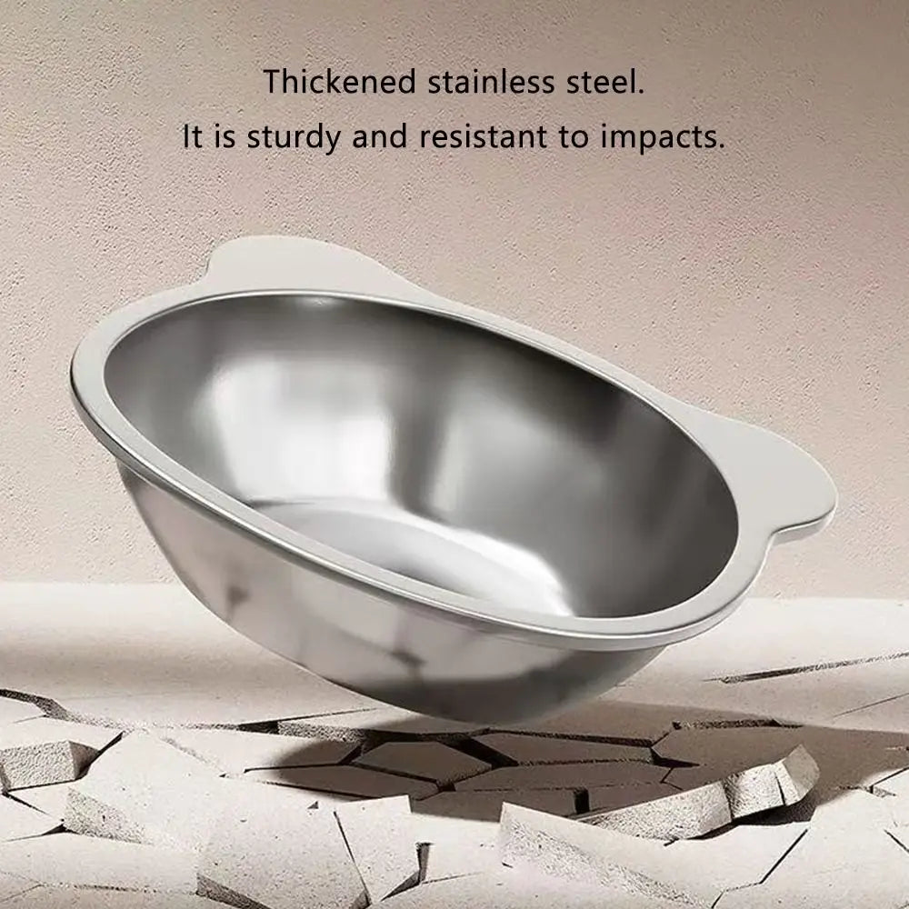 Stainless Elevated Tilted Cat Bowl 3